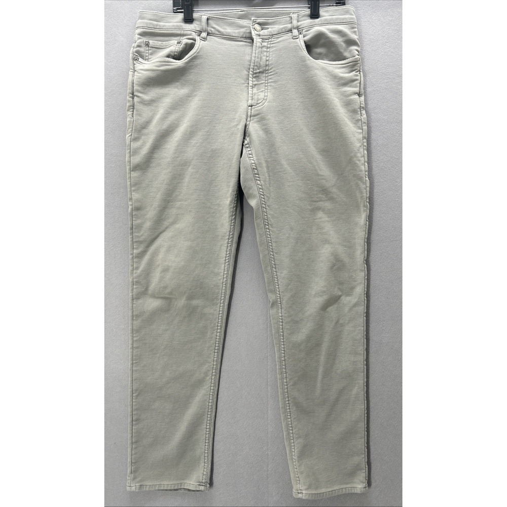 Faherty Stretch Terry 5-Pocket Pant Men 35x30 Slate Gray Jean Comfort Huckberry